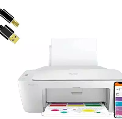 Bools H-P DeskJet 2752e Wireless All-in-One Color Inkjet Printer for Home, Office, Print, Copy, Scan, Wireless, USB Connectivity, Mobile Printer
