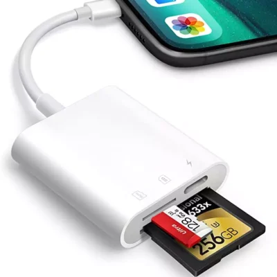 USB-C to Micro SD and TF memory card reader for iPad Pro, MacBook, and Chromebook